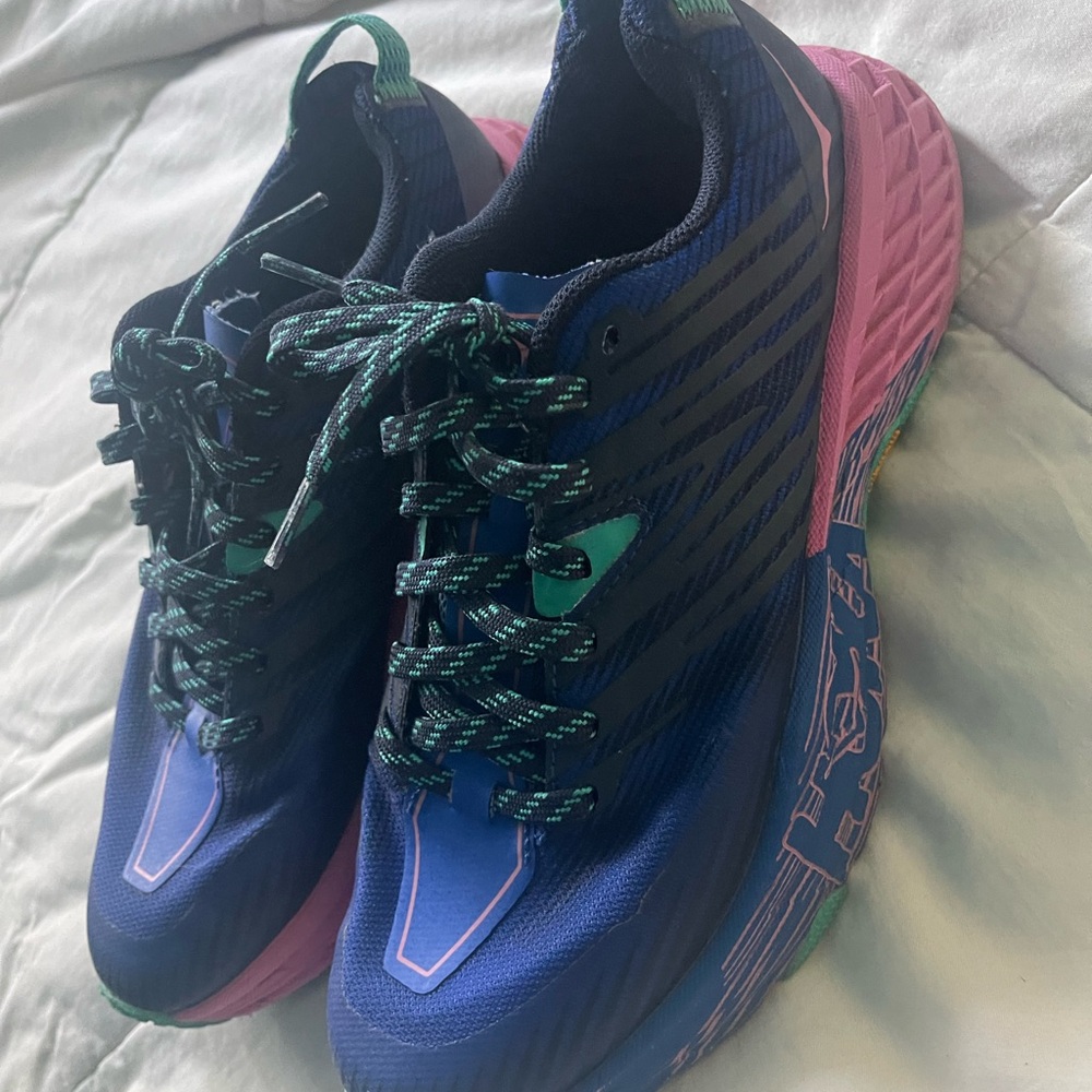 Hoka Women's Shoes - Blue and Pink